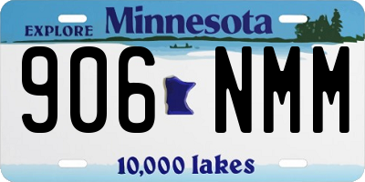 MN license plate 906NMM