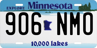 MN license plate 906NMO