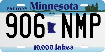 MN license plate 906NMP