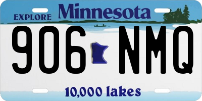 MN license plate 906NMQ