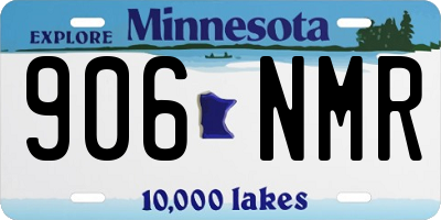 MN license plate 906NMR