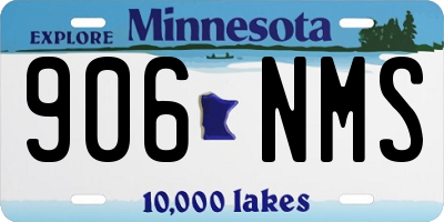 MN license plate 906NMS