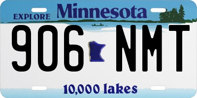 MN license plate 906NMT