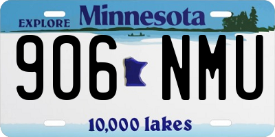 MN license plate 906NMU