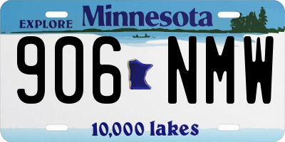 MN license plate 906NMW