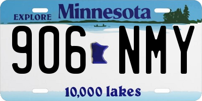 MN license plate 906NMY