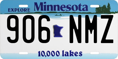 MN license plate 906NMZ