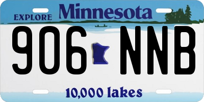 MN license plate 906NNB
