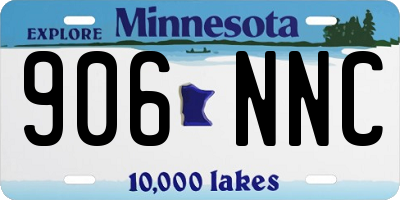 MN license plate 906NNC