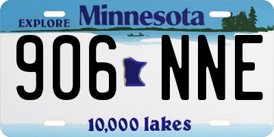 MN license plate 906NNE