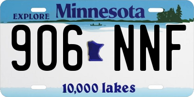 MN license plate 906NNF