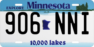 MN license plate 906NNI