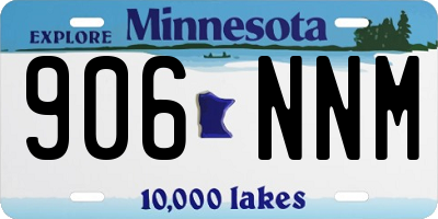 MN license plate 906NNM