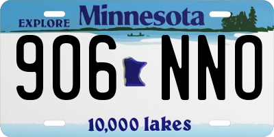 MN license plate 906NNO