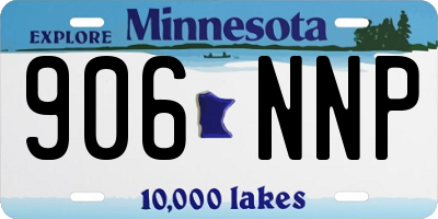 MN license plate 906NNP
