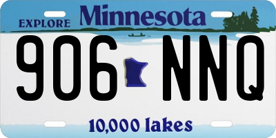 MN license plate 906NNQ