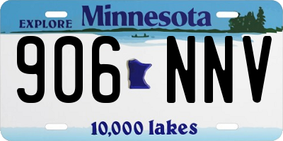 MN license plate 906NNV