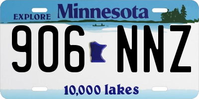 MN license plate 906NNZ