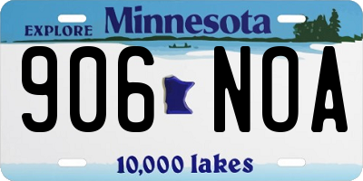 MN license plate 906NOA