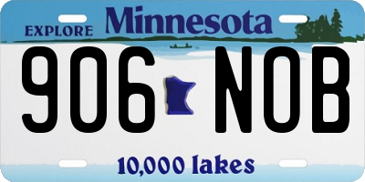 MN license plate 906NOB