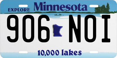 MN license plate 906NOI