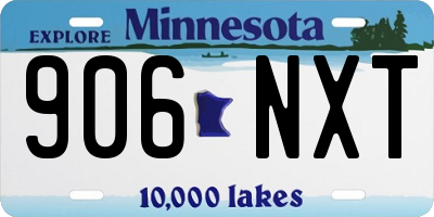 MN license plate 906NXT