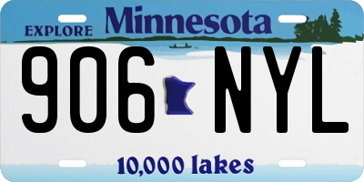 MN license plate 906NYL
