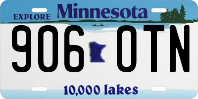 MN license plate 906OTN