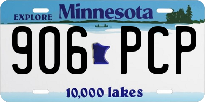 MN license plate 906PCP