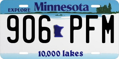 MN license plate 906PFM