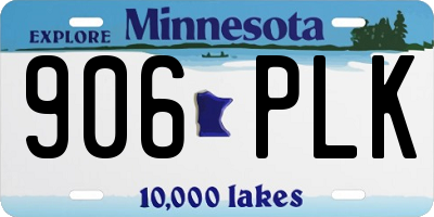 MN license plate 906PLK
