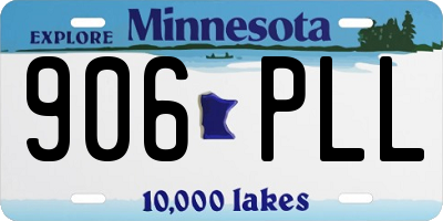 MN license plate 906PLL