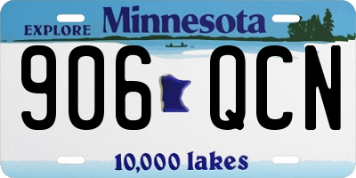 MN license plate 906QCN