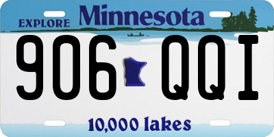 MN license plate 906QQI