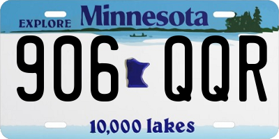 MN license plate 906QQR