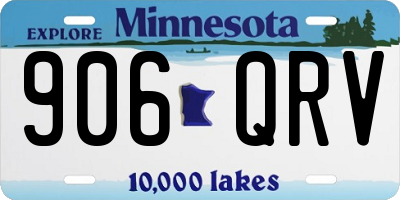 MN license plate 906QRV