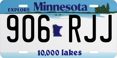 MN license plate 906RJJ