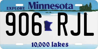 MN license plate 906RJL