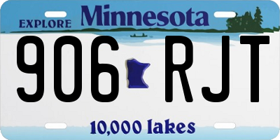 MN license plate 906RJT