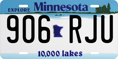 MN license plate 906RJU