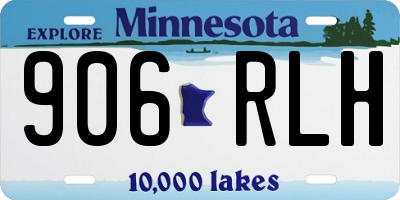 MN license plate 906RLH