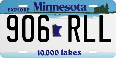 MN license plate 906RLL