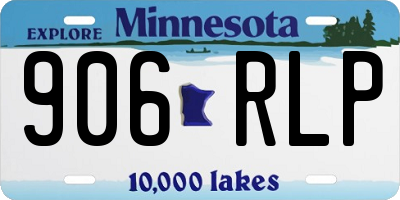 MN license plate 906RLP