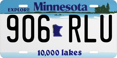 MN license plate 906RLU