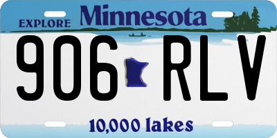 MN license plate 906RLV