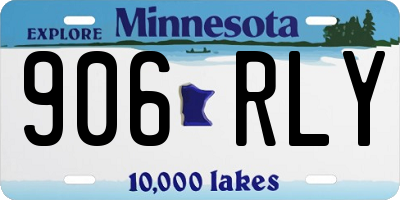 MN license plate 906RLY