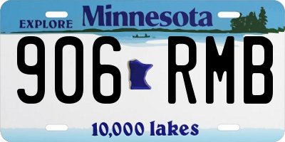 MN license plate 906RMB