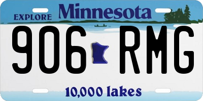 MN license plate 906RMG