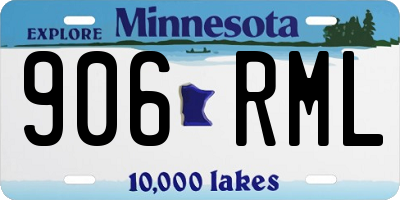 MN license plate 906RML