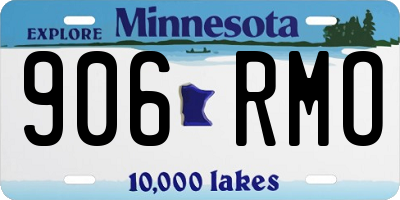 MN license plate 906RMO
